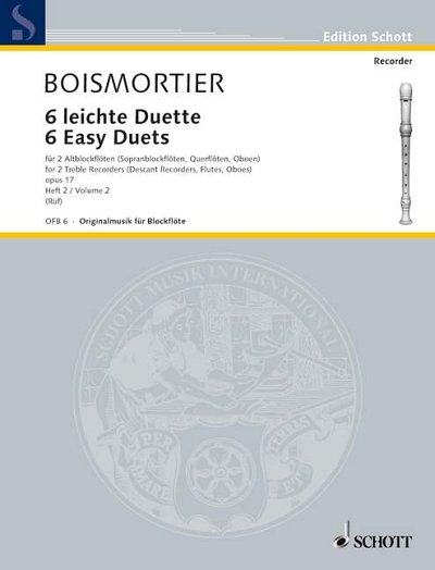 J.B. de Boismortier: 6 leichte Duette