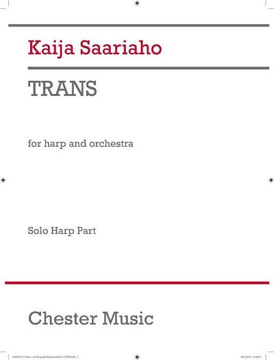 K. Saariaho: Trans (Solo Harp Part)