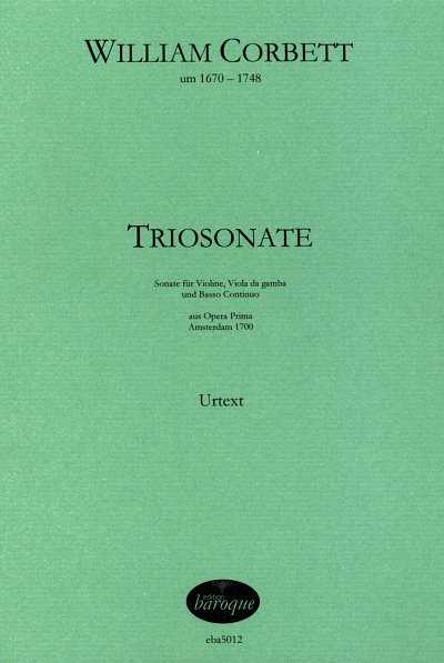 W. Corbett: Triosonate, VlVdgBc (Pa+St)