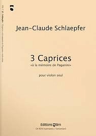 J. Schlaepfer: 3 Caprices, Viol