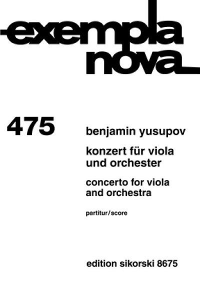 Yusupov Benjamin: Konzert für Viola und Orchester