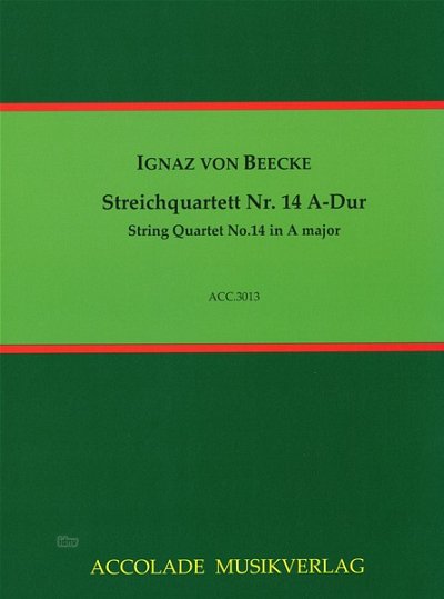 I. von Beecke: Quartett 14 A-Dur