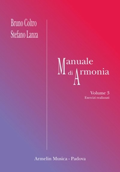 Manuale Di Armonia, Vol. 3 (Bu)