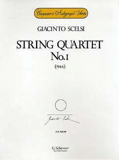 G. Scelsi: String Quartet No. 1 (1944), 2VlVaVc (Pa+St)