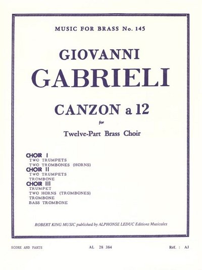 G. Gabrieli: Canzon a 12, 12Blech (Pa+St)