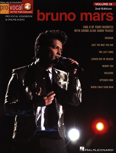 Bruno Mars: Pro Vocal Men's Edition Volume 58: Bruno Mars