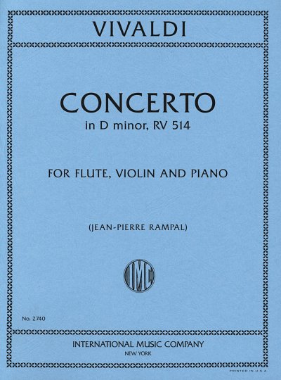 A. Vivaldi: Concerto d-moll RV 514, FlVlKlav (Stsatz)