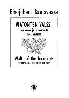 E. Rautavaara: Waltz of the Innocents (Chpa)