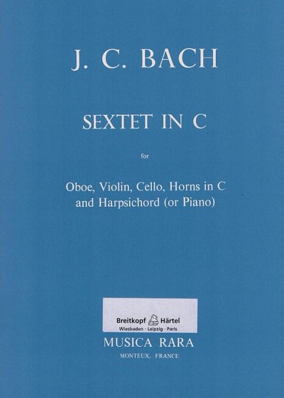 J.C. Bach: Sextett in C-dur, Kamens (Pa+St)