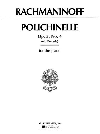 S. Rachmaninow: Polichinelle, Op. 3, No. 4, Klav