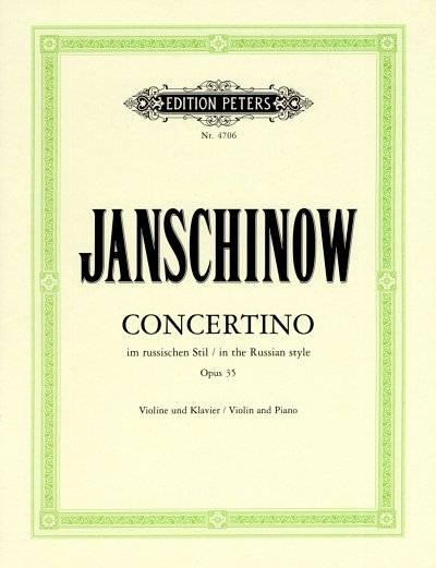 Janschinow, Alexej: Concertino im russischen Stil op. 35 fue