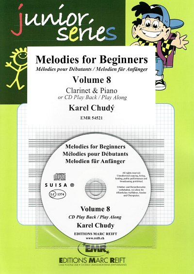 K. Chudy: Melodies for Beginners Volume 8, KlarKlv (+CD)