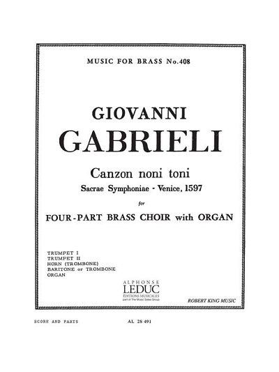 A. Gabrieli: Canzon Noni Toni (Pa+St)