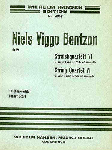 N.V. Bentzon: String Quartet No.6 Op.124, 2VlVaVc (Stp)