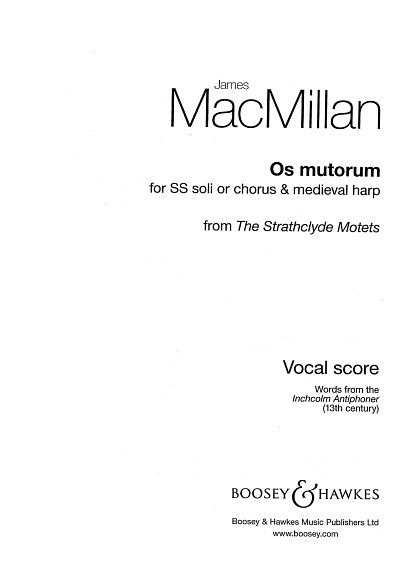 J. MacMillan: Os mutorum (KA)