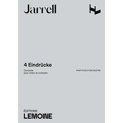 M. Jarrell: 4 Eindrücke, VlOrch (Part.)
