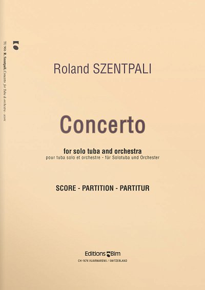 R. Szentpali: Tuba Concerto, TbOrch (Part.)