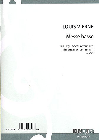 L. Vierne: Messe Basse für Orgel (man.) op.30, Orgm/Hrm