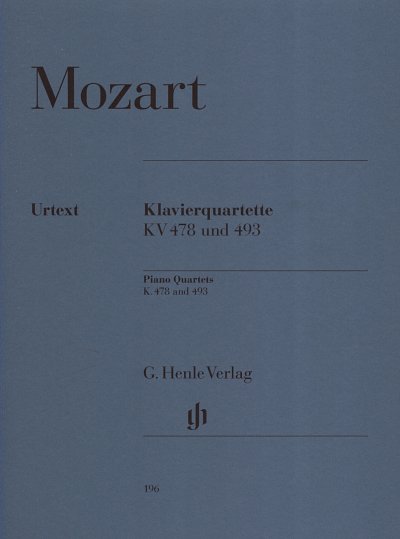 W.A. Mozart: Klavierquartette KV 478, VlVlaVcKlav (KlavpaSt)