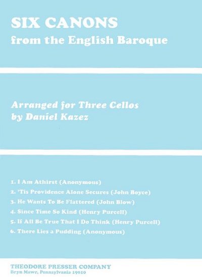 Various: Six Canons From The English Baroque