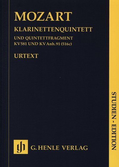W.A. Mozart: Klarinettenquintett A-Dur KV, Klar2VlVaVc (Stp)