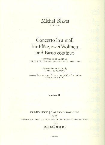 M. Blavet: Konzert A-Moll