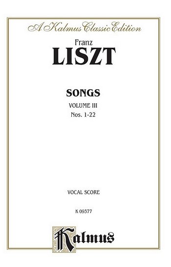 F. Liszt: Songs, Volume III, Ges (Bu)
