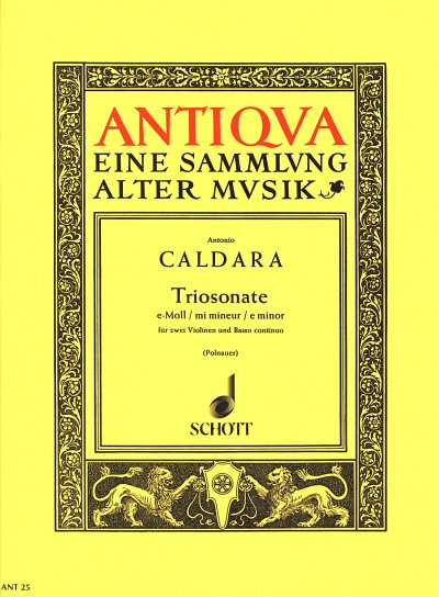 A. Caldara: Triosonate  e-Moll op. 1/5, 2VlBc (Pa+St)