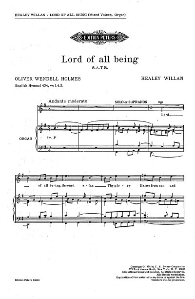 J.H. Willan i inni: Lord of all Being
