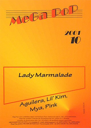 C. Aguilera: Lady Marmalade Mega Pop 2001 10