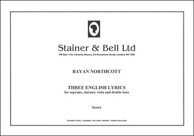 B. Northcott: Three English Lyrics
