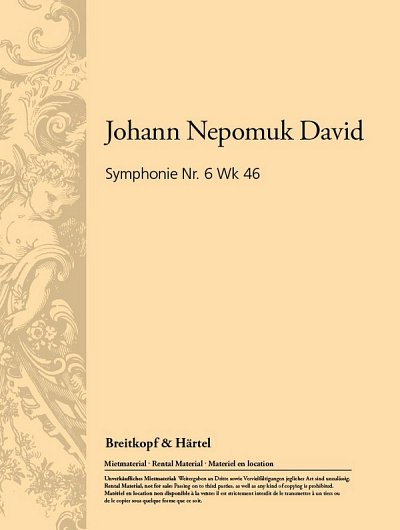 J.N. David: Symphonie Nr. 6 Wk 46, Sinfo (Stp)