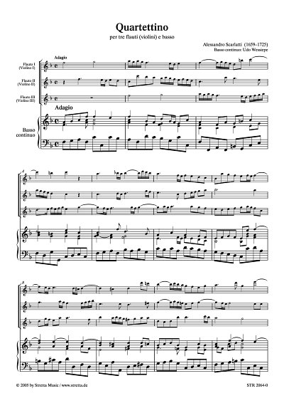 DL: A. Scarlatti: Quartettino
