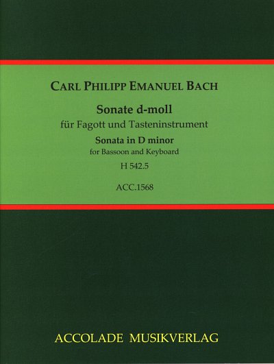 C.P.E. Bach: Sonate d-Moll H542.5, FagKlav (KlavpaSt)