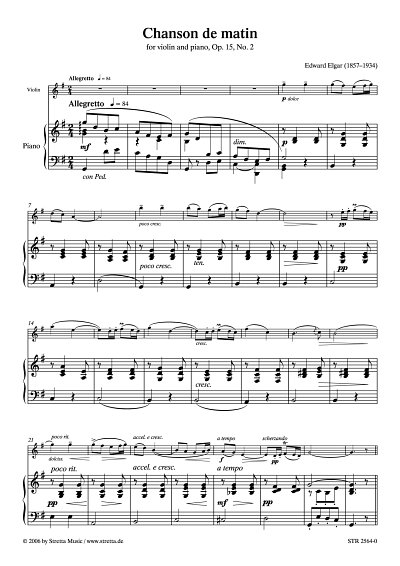 DL: E. Elgar: Chanson de matin op. 15, Nr. 2