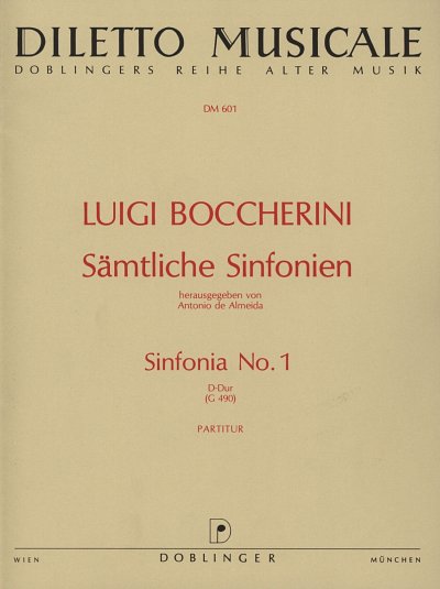 L. Boccherini: Sinfonia No. 1 D-Dur G 490, Sinfo (Part.)