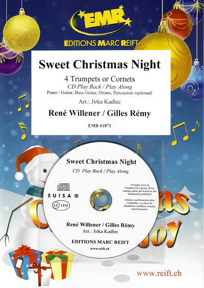 R. Willener: Sweet Christmas Night, 4Trp/Kor (+CD)