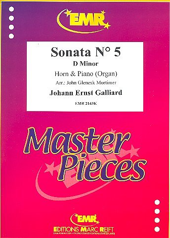 J.E. Galliard: Sonata N° 5 in D minor, HrnKlav/Org