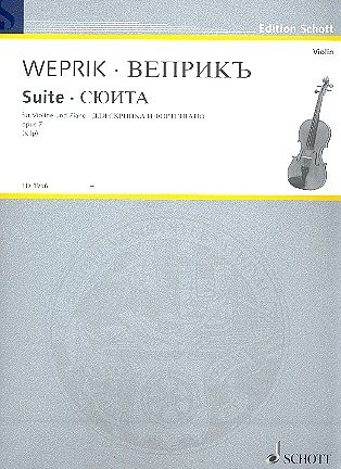 A. Weprik: Suite op. 7, VlKlav