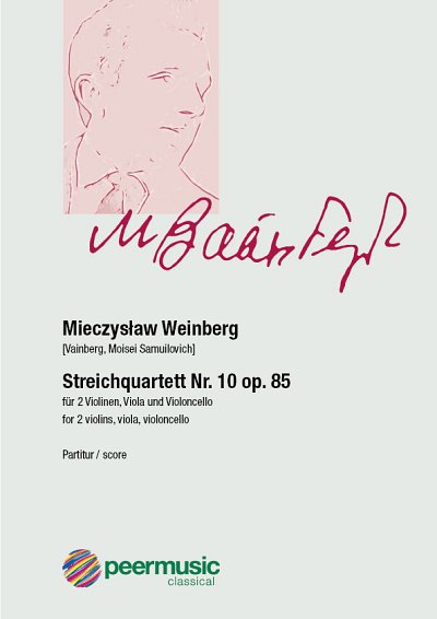 M. Weinberg: Streichquartett Nr. 10 op. 85, 2VlVaVc (Part.)