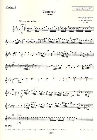 A. Vivaldi: Concerto  c-Moll op. 44/19 RV 441 / PV 440