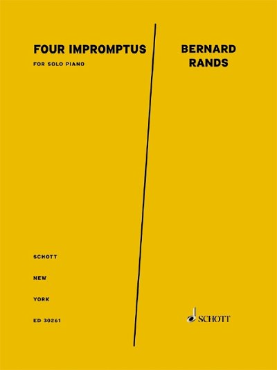 R. Bernard: Four Impromptus , Klav (Part.)