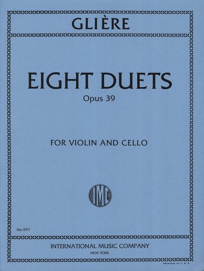 R. Glière: 8 Duette op. 39, VlVc (Sppa)
