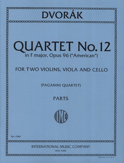 A. Dvo_ák: Quartetto Op.96 Americano E Qua, 2VlVaVc (Stsatz)