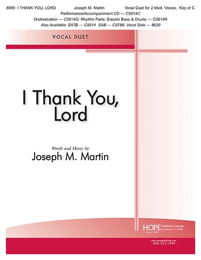J. Martin: I Thank You, Lord