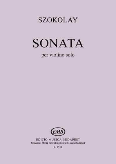 S. Szokolay: Sonate, Viol