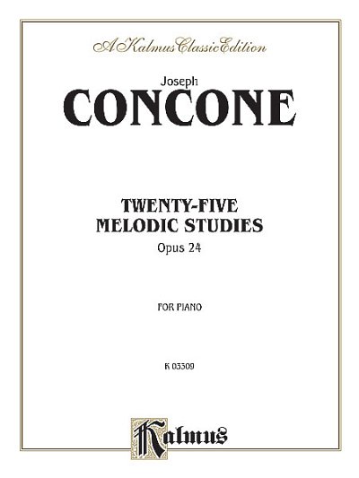 G. Concone: Twenty-five Melodious Studies, Op. 24, Klav
