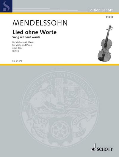DL: F. Mendelssohn Barth: Lied ohne Worte, VlKlav