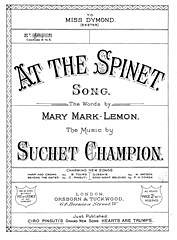 Suchet Champion, Mary Mark-Lemon: At The Spinet