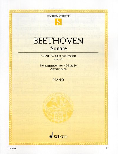 L. van Beethoven: Sonate G-Dur op. 79